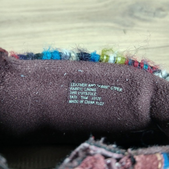 Earth Origins Boots Women 8.5 Red Leather Buckle Strap Boho Winter Ankle Bootie - Picture 9 of 10